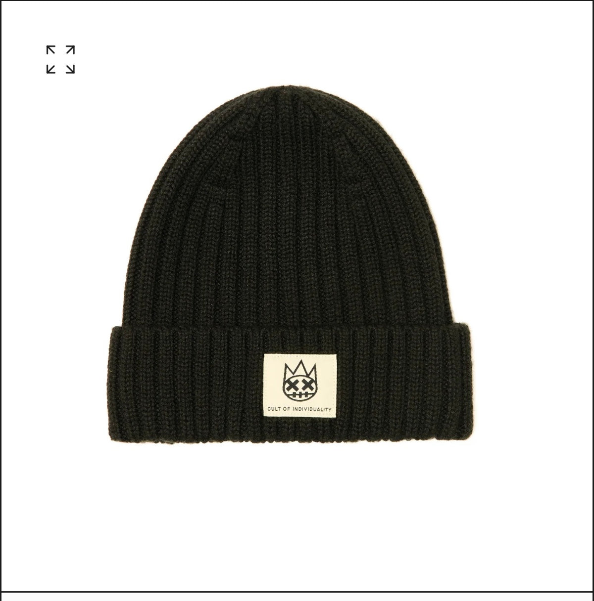 CULT OF INDIVIDUALITY: KNIT HAT BLACK