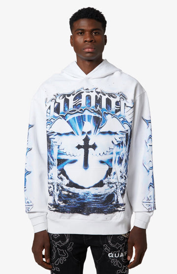 GUAPI: White Heavens Vault Hoodie