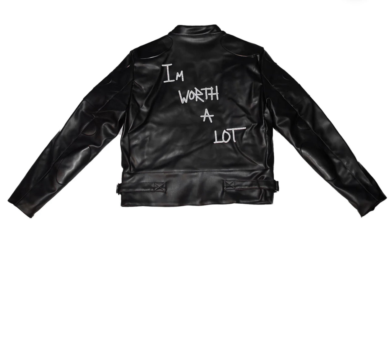 KNOTWTR  Black Vegan Leather Jacket
