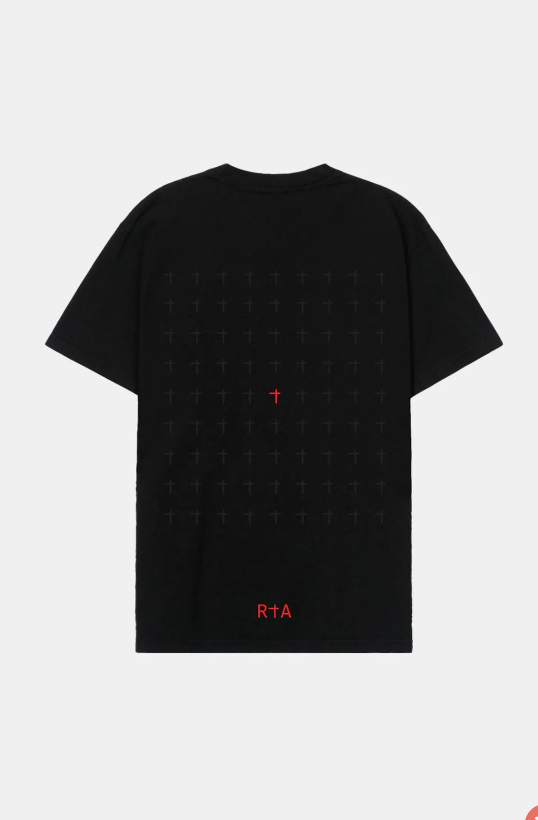 RTA: LIAM TEE BLACK RED RIP CROSS