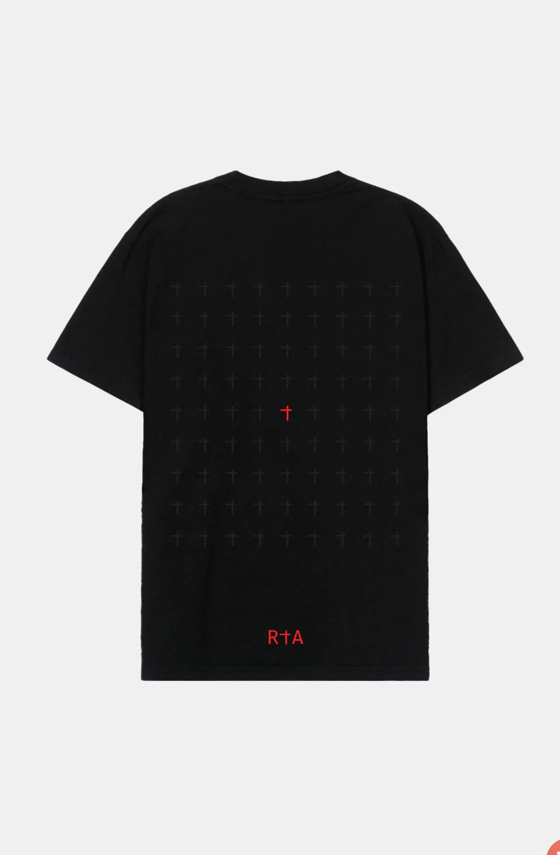 RTA: LIAM TEE BLACK RED RIP CROSS