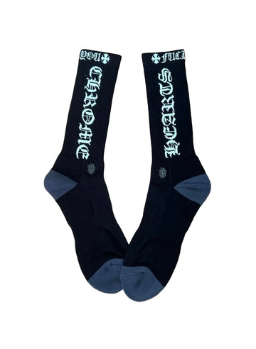 CHROMEHEART: Black Logo Sock