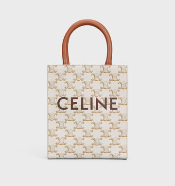 CELINE : MINI VERTICAL CABAS IN TRIOMPHE CANVAS WITH PRINT