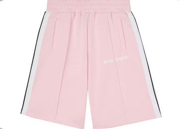 PALM ANGELS: Almond Blossom/White Track Shorts