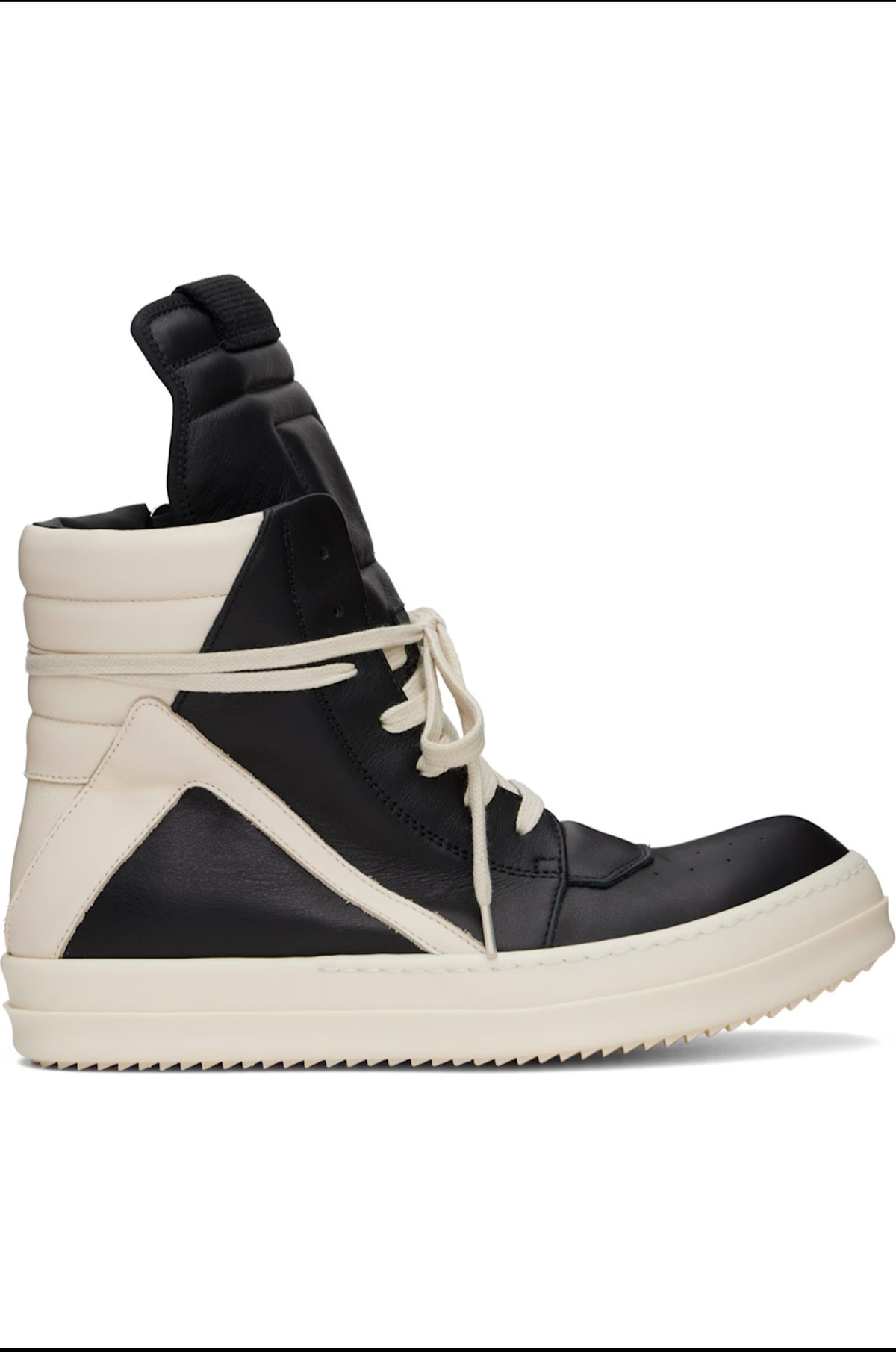 RICK OWEN: Black & Off-White Hollywood Geobasket