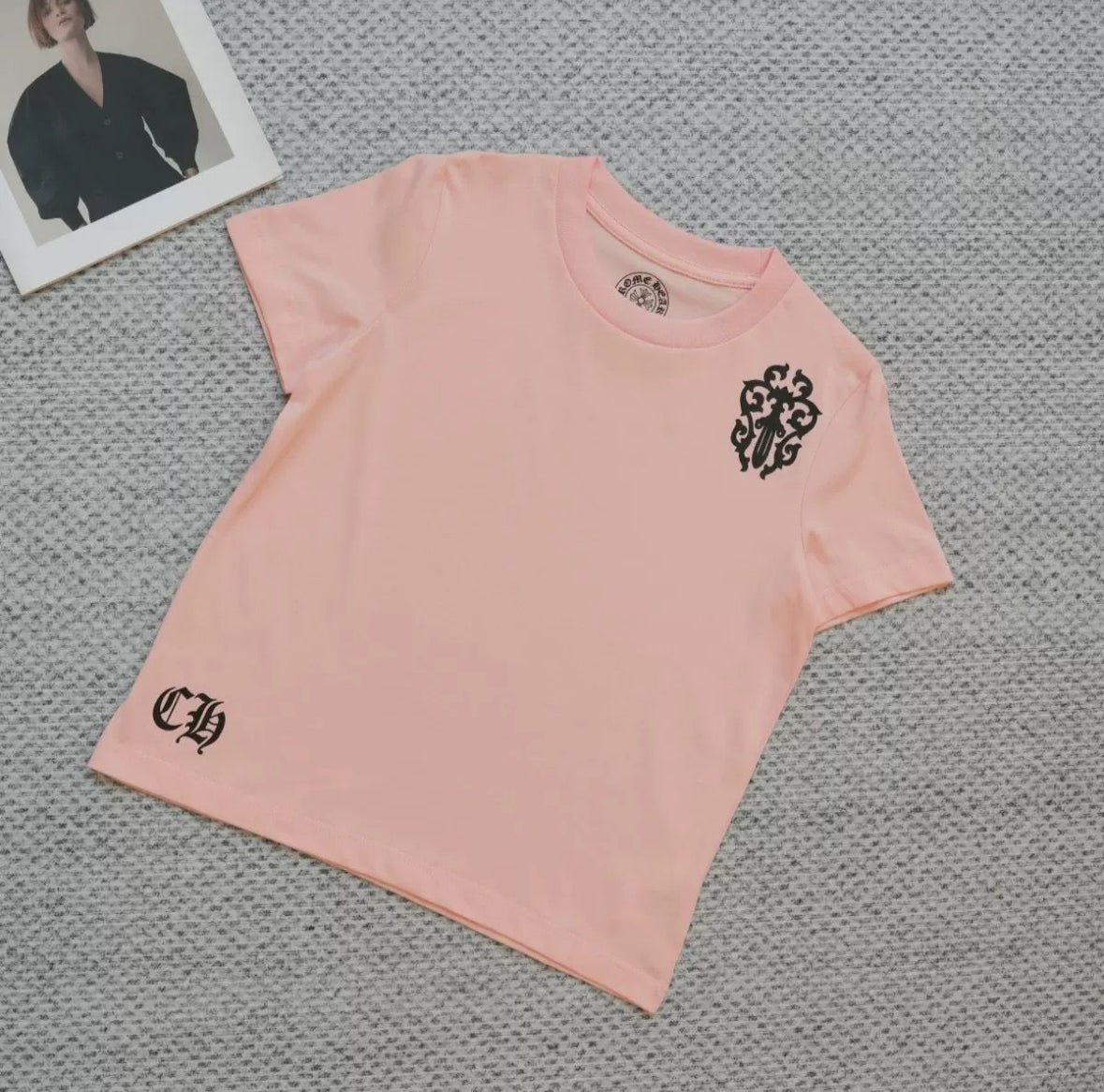 SOFT PINK CHROME HEART Tshirt