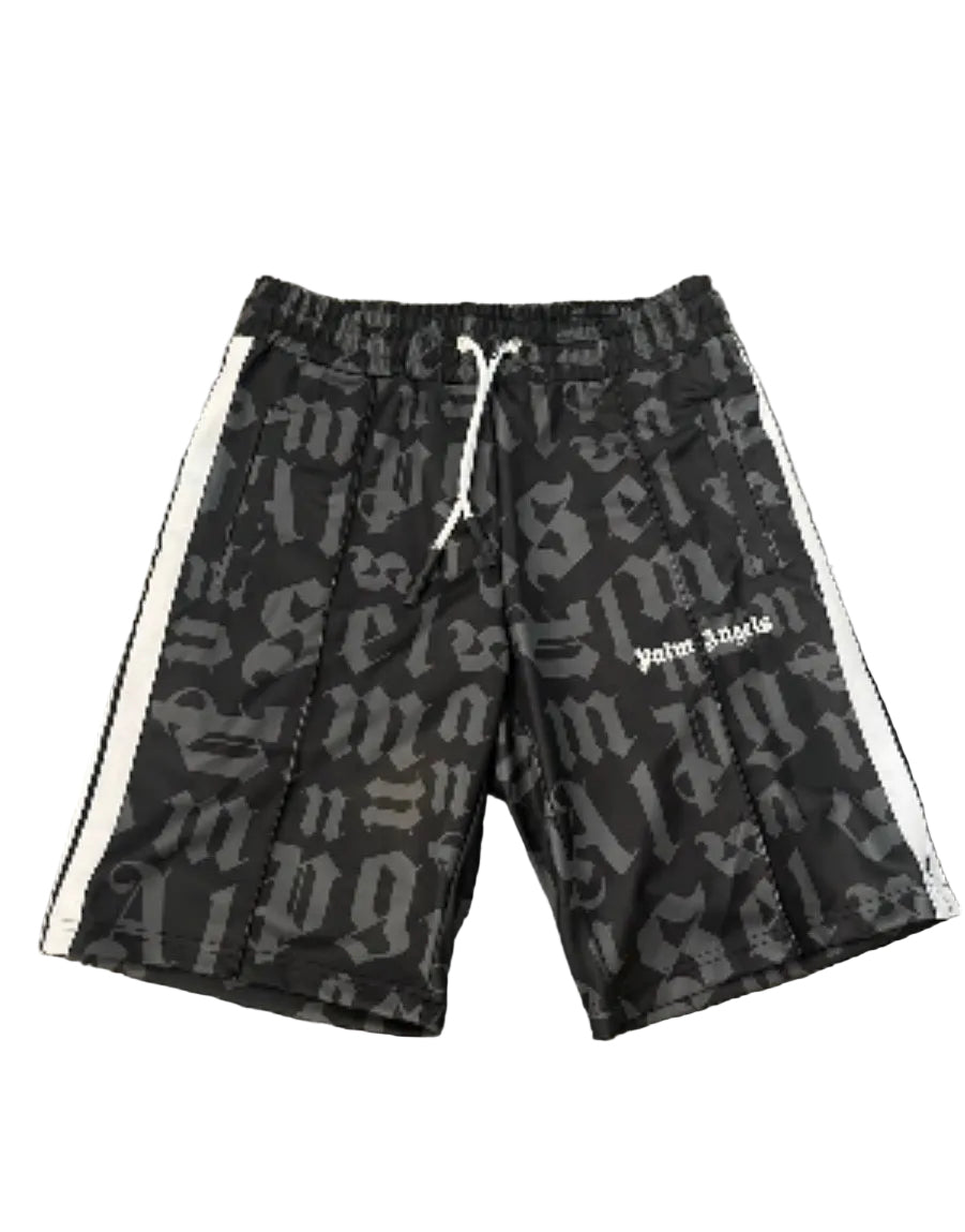 PALM ANGELS: Black Monogram Shorts
