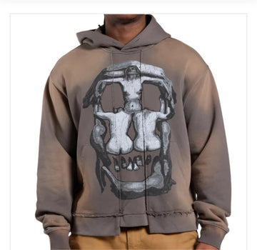 RVS ASTRAL: WASHED GURU SPLIT HOODIE