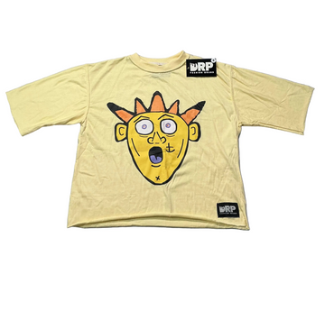 LOST MINDS : Yellow Crop Tee