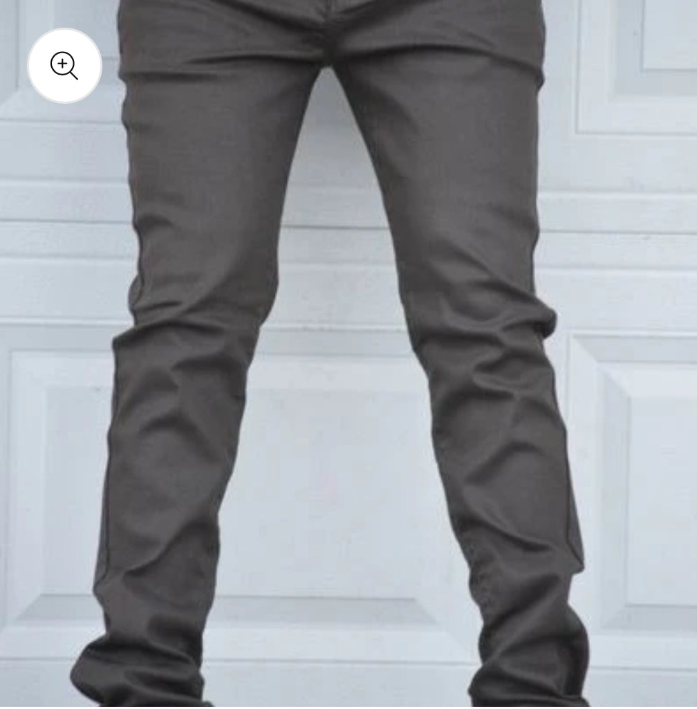 DSTAR : WAX BROWN STRETCH PANTS