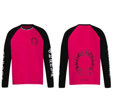CHROME HEARTS: Pink/Blk Long Sleeve Shirt
