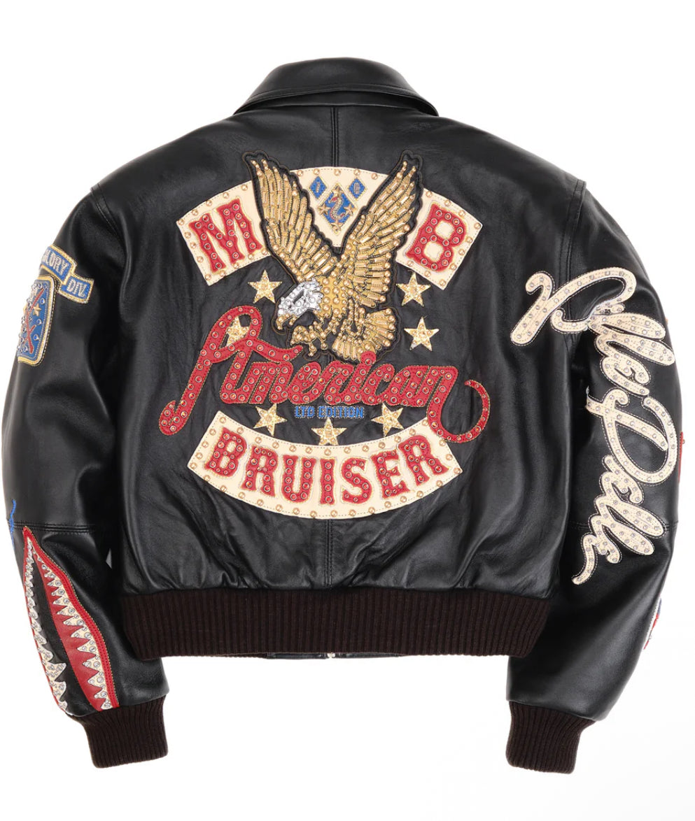 PELLE PELLE: American Bruiser Black Cropped Jacket | Women