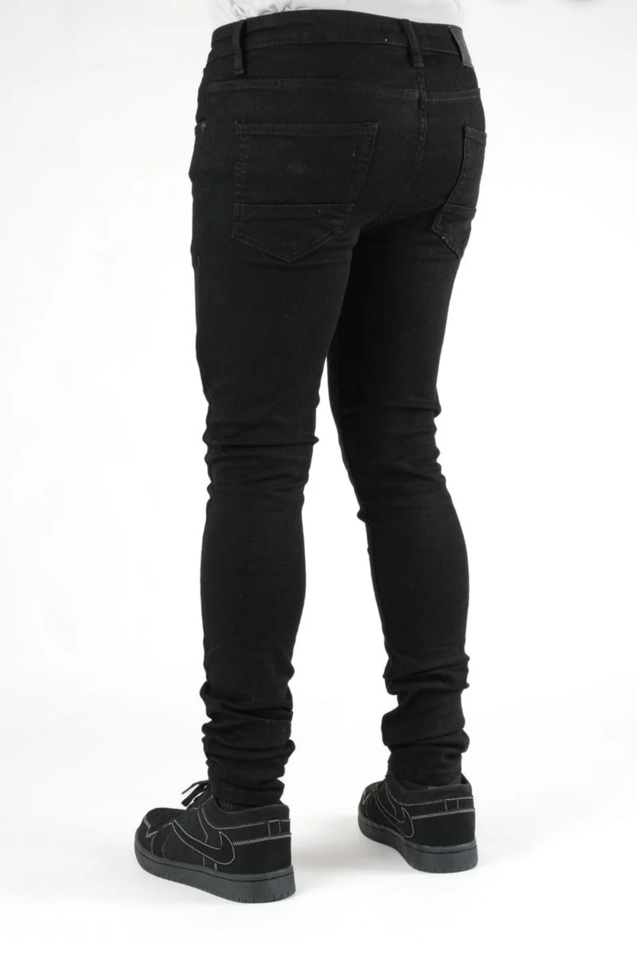 DSTAR: SUPER STRETCH DENIM Straight FIT JET BLACK  JEANS