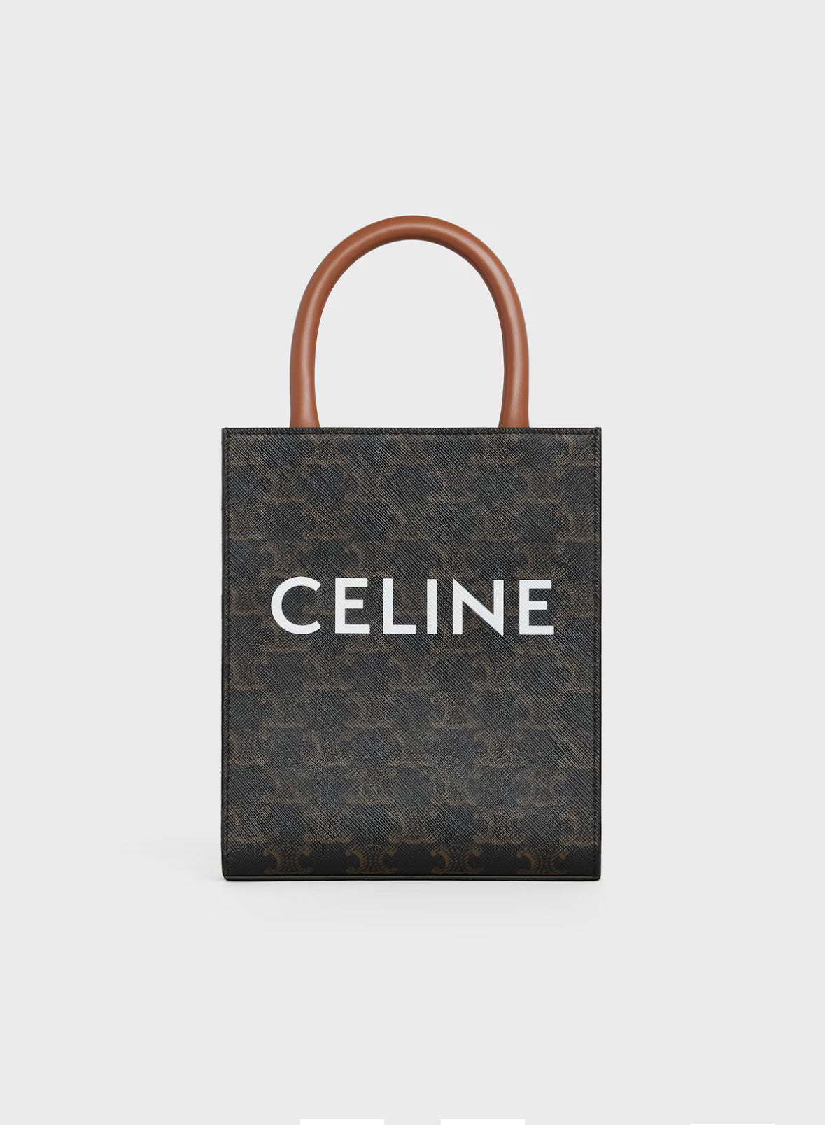 CELINE : MINI VERTICAL CABAS IN TRIOMPHE CANVAS WITH PRINT