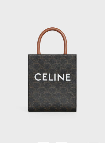 CELINE : MINI VERTICAL CABAS IN TRIOMPHE CANVAS WITH PRINT