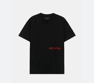 RTA: LIAM TEE BLACK RED RIP CROSS