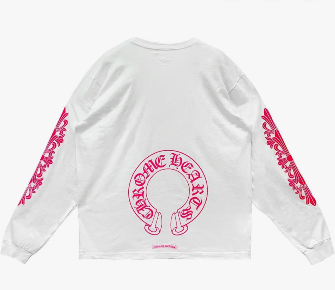 Chrome Heart White/Pink Horseshoe T-Shirt