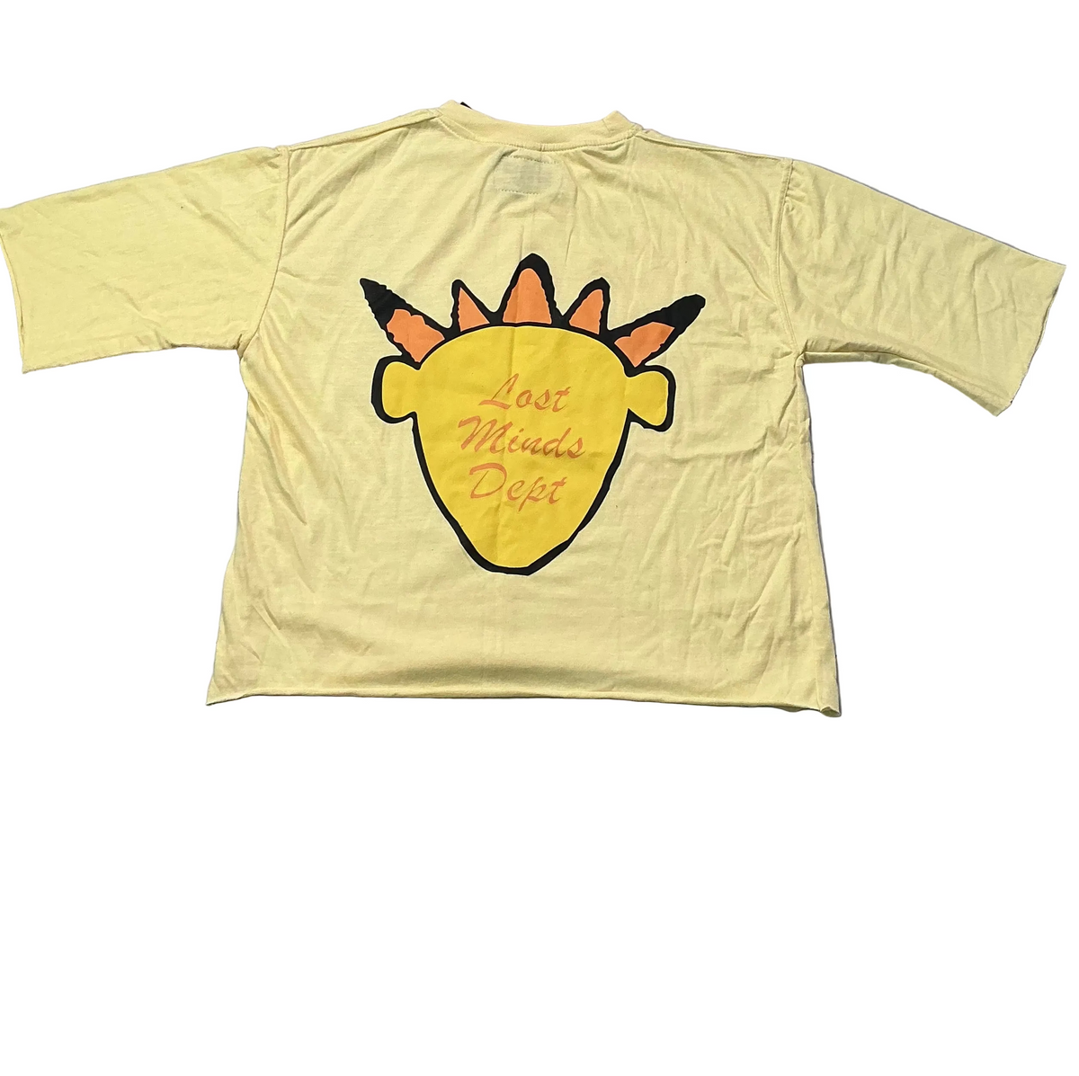 LOST MINDS : Yellow Crop Tee
