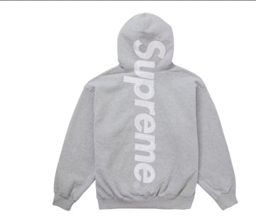 SUPREME: Satin Appliqué Sweatshirt Heather Grey