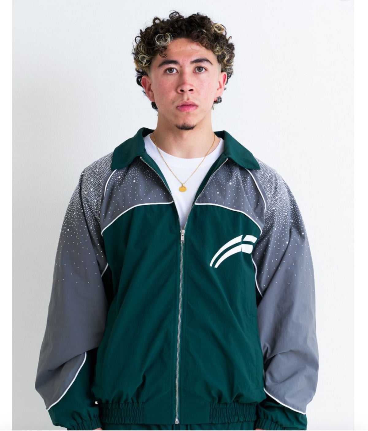 RVS ASTRAL: Emerald/Grey Windbreaker