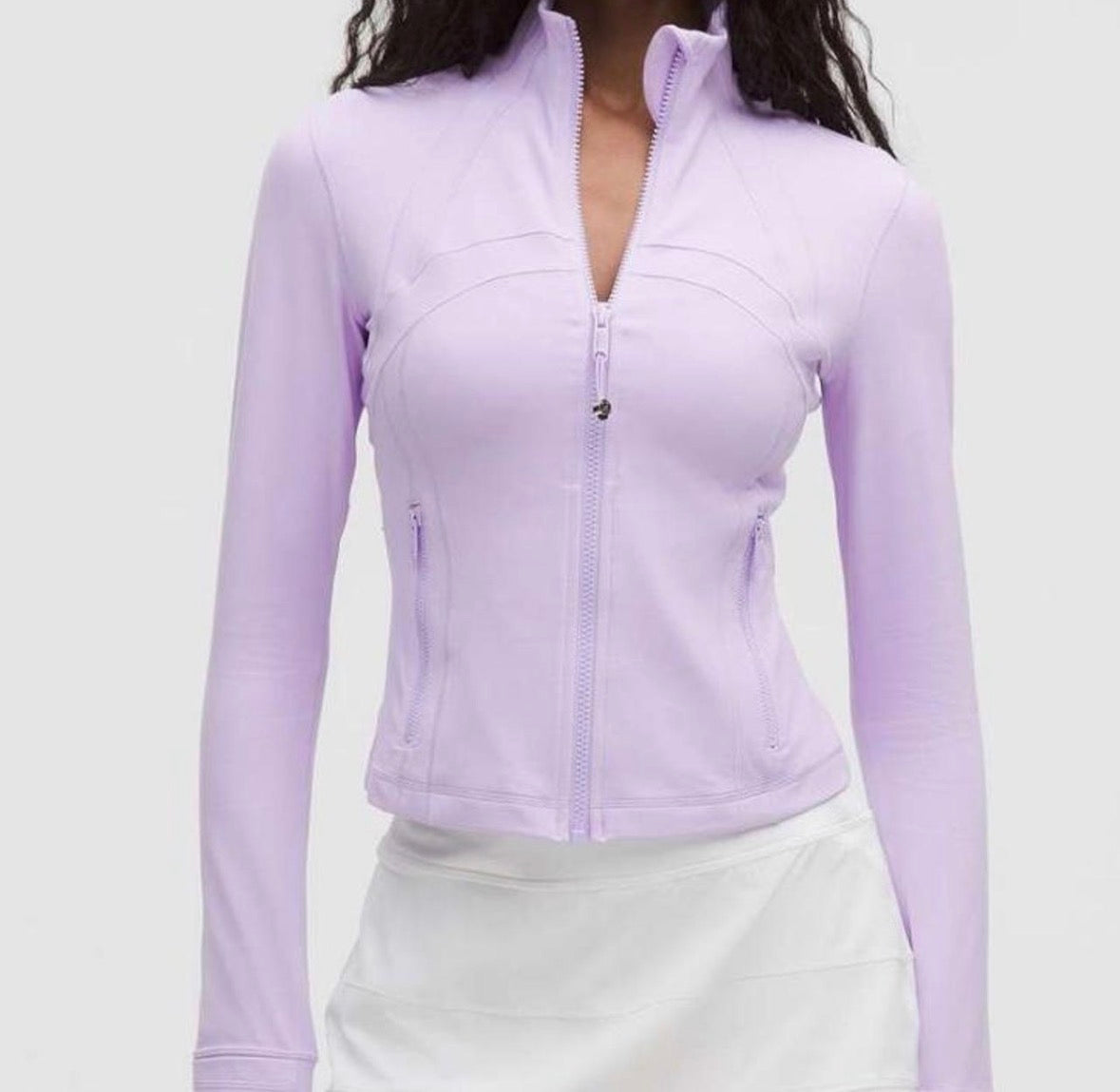 LULULEMON: Lavender Frost Cropped Short Set