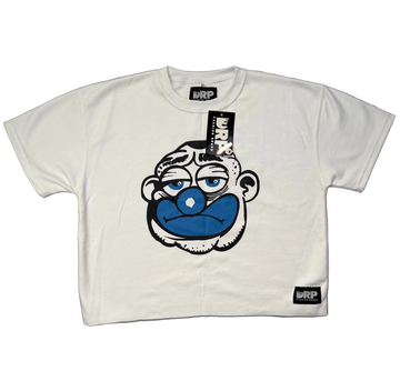 LOST MINDS : White Clown Crop Tee