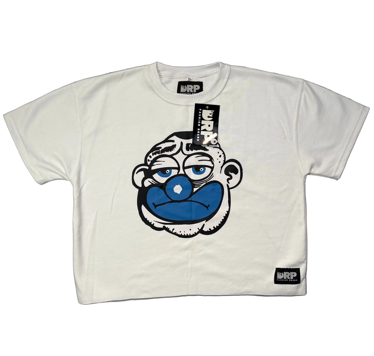LOST MINDS : White Clown Crop Tee