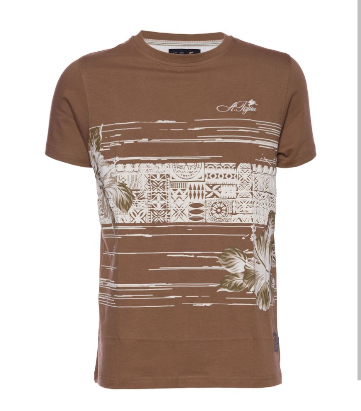 A. TIZIANO LT BROWN WESTYN SHIRT