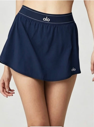 Athletic Wear: Match Point Tennis Skirt Navy Blue