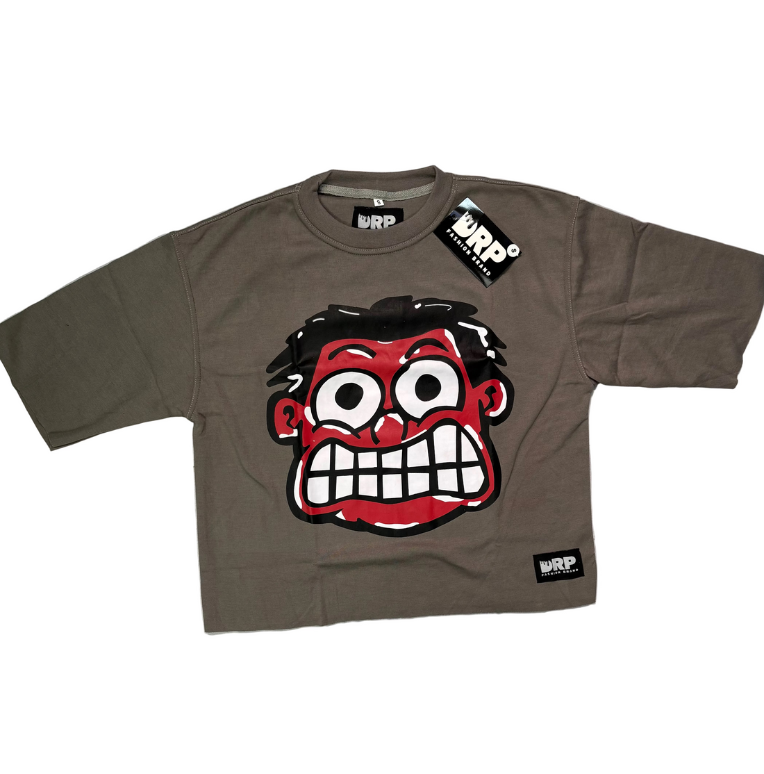 LOST MINDS : Grey/ Red Crop Tee product image 1