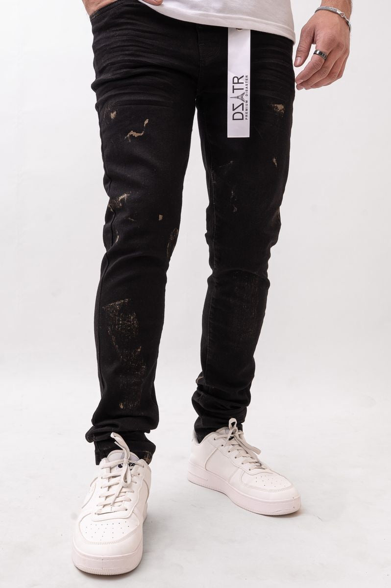 DSTAR: BLACK GALAXY ULTRA SKINNY STRETCH DENIM