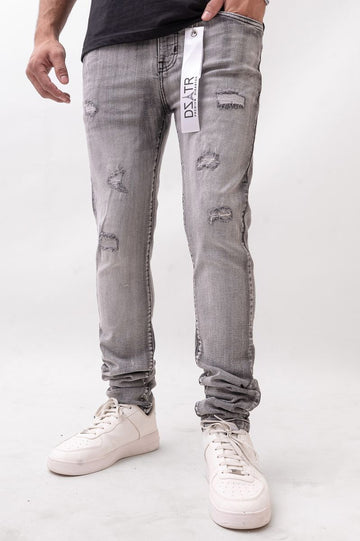 DSTAR: DUSKY BLACK ULTRA SKINNY STRETCH DENIM