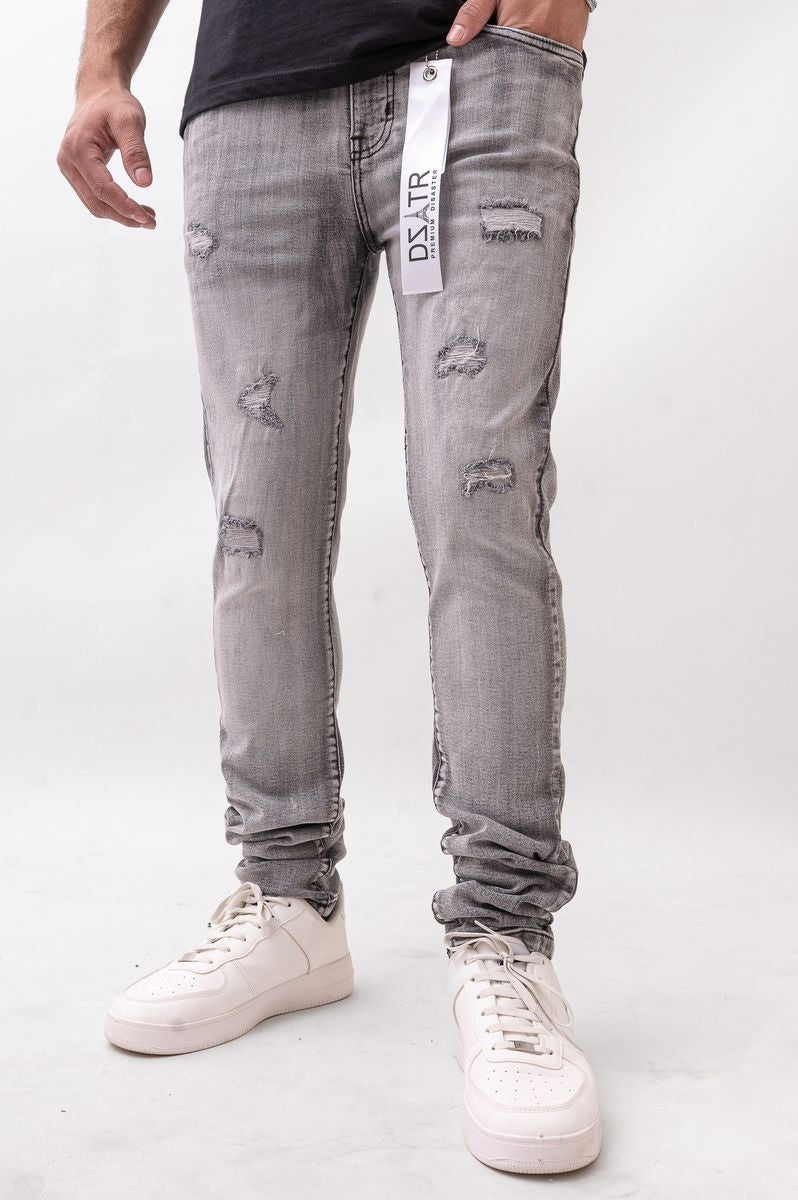 DSTAR: DUSKY BLACK ULTRA SKINNY STRETCH DENIM