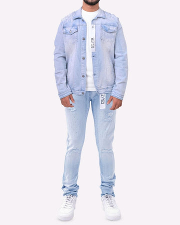 DSTAR: STONES ICE BLUE SKINNY ULTRA STRETCH JACKET