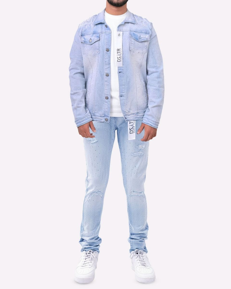 DSTAR: STONES ICE BLUE SKINNY ULTRA STRETCH JACKET