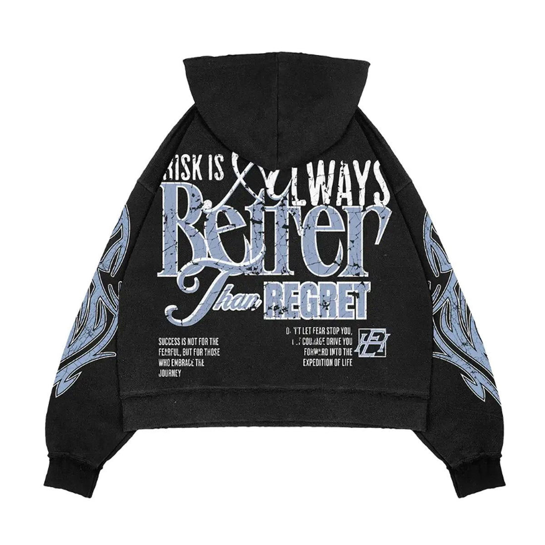 PREMIUM MILANO: BLACK WASHED HOODIE
