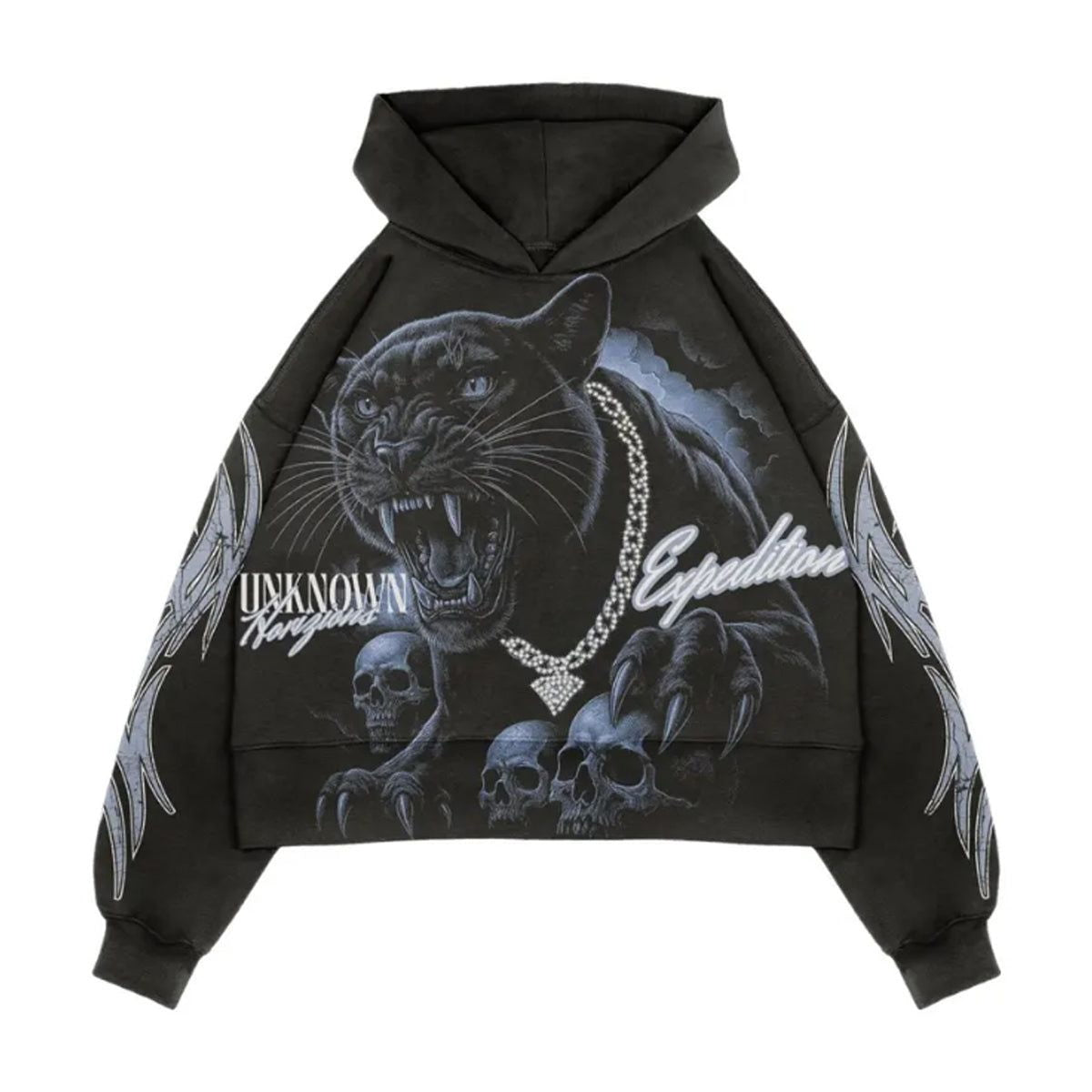 PREMIUM MILANO: BLACK WASHED HOODIE