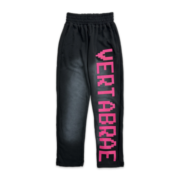 VERTABRAE : BLACK/PINK JOGGERS