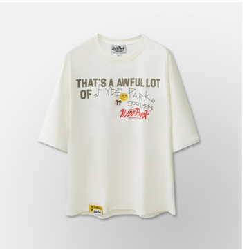 HYDE PARK: Alocs Hp Stickered Up White T-Shirt