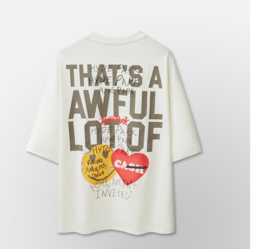 HYDE PARK: Alocs Hp Stickered Up White T-Shirt