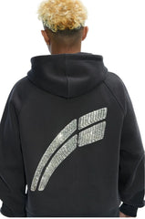 RVS Labs: "Etoile" Rhinestone Hoodie