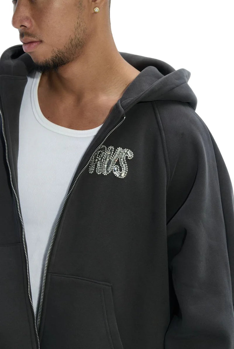 RVS Labs: "Etoile" Rhinestone Hoodie