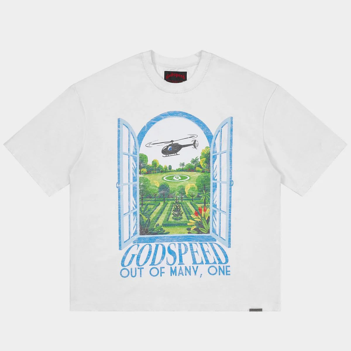 GODSPEED: Helipad Dreams T-Shirt (white)