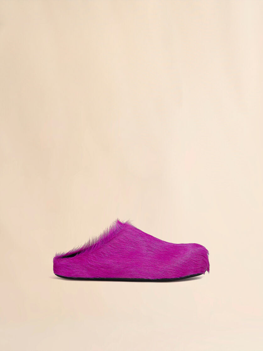 MARNI: Fuchsia Fussbett Sabot Mules