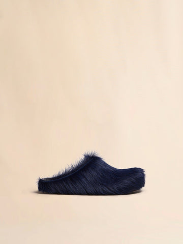 MARNI: Blue Fussbett Sabot Mules