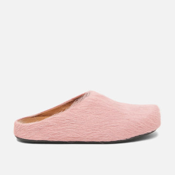 MARNI: Pink Gummy Fussbett Sabot Mules
