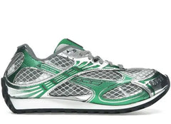 BOTTEGA VENETA ORBIT: Green/Silver Sneaker