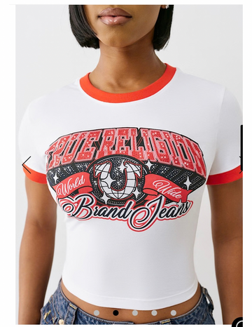 TRUE RELIGION :
Crystal Ringer Shirt