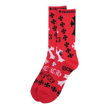 CH: Red Stencil Logo Socks