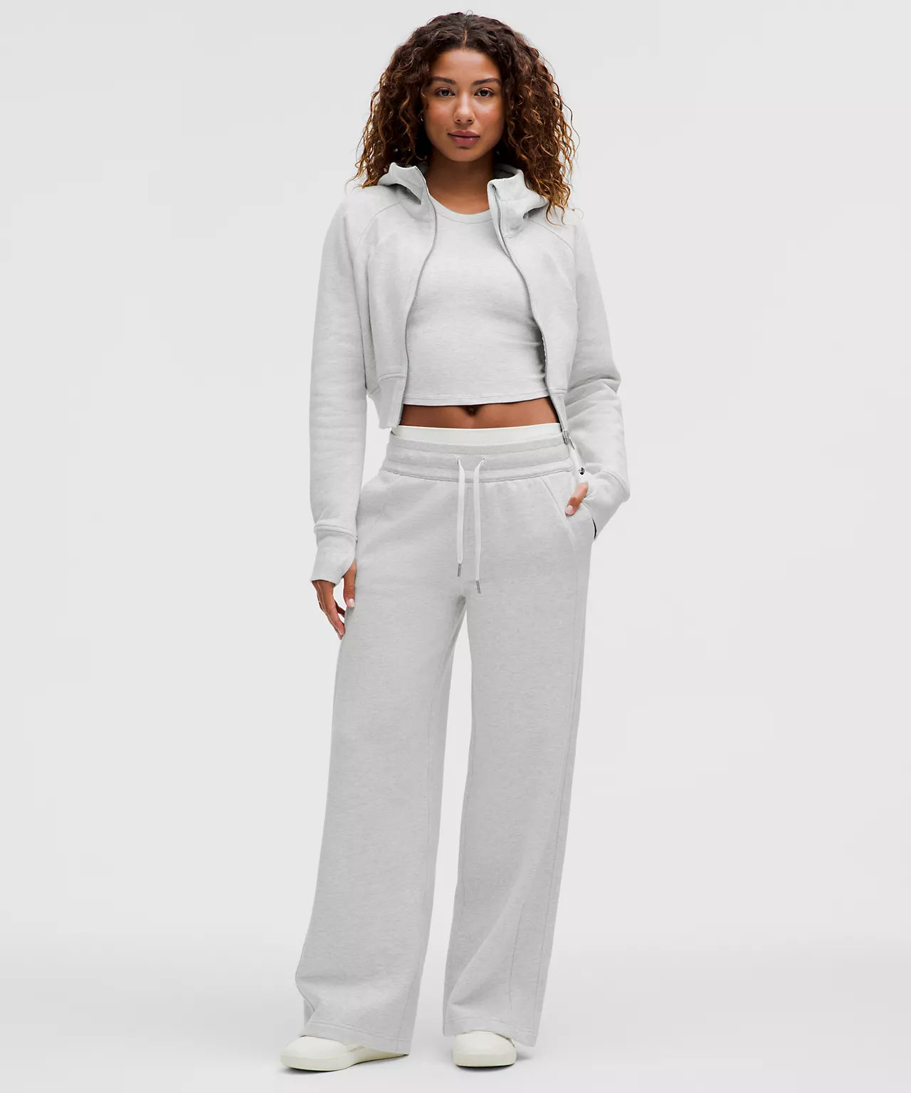 LULULEMON : GREY SCUBA FULL ZIP SET